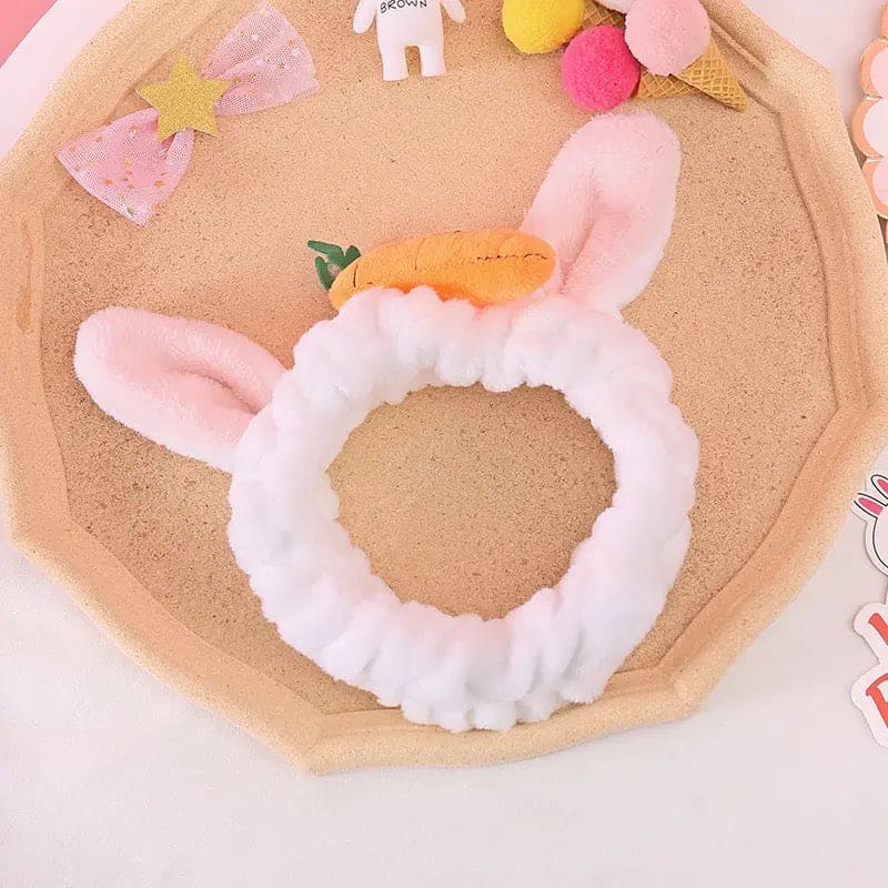 Carrot Rabbit Ears Face Wash Headband, Wash Face Hair Holder Hairband, Soft Warm Coral Fleece Bow Animal Ears Headband, Soft Lovely Wash Face Hairband, Spa Headband for Makeup, Perfect Cosmetic Headband Carrot Rabbit Ears Face Wash Headband, Wash Face Hair Holder Hairband, Soft Warm Coral Fleece Bow Animal Ears Headband, Soft Lovely Wash Face Hairband, Spa Headband for Makeup, Perfect Cosmetic Headband
